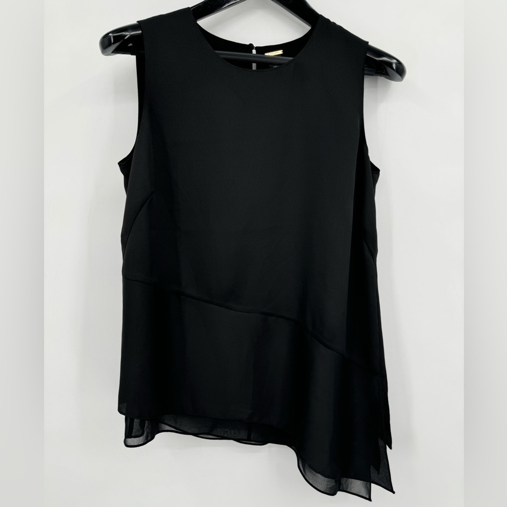 Chico’s BLACK LABEL Asymmetric Tank Women’s size 0 EUC Casual Elegant Chic